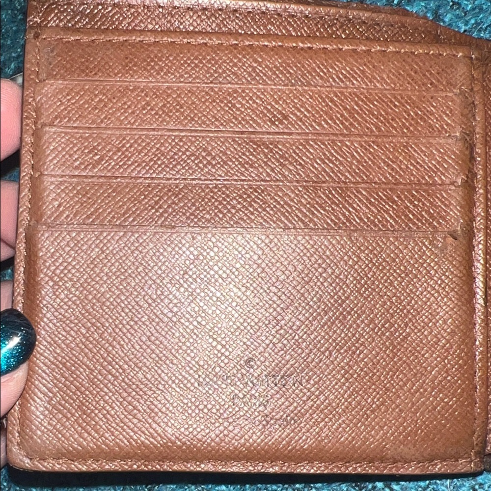 Louis Vuitton Dark Brown Monogram folding wallet - Picture 11 of 13